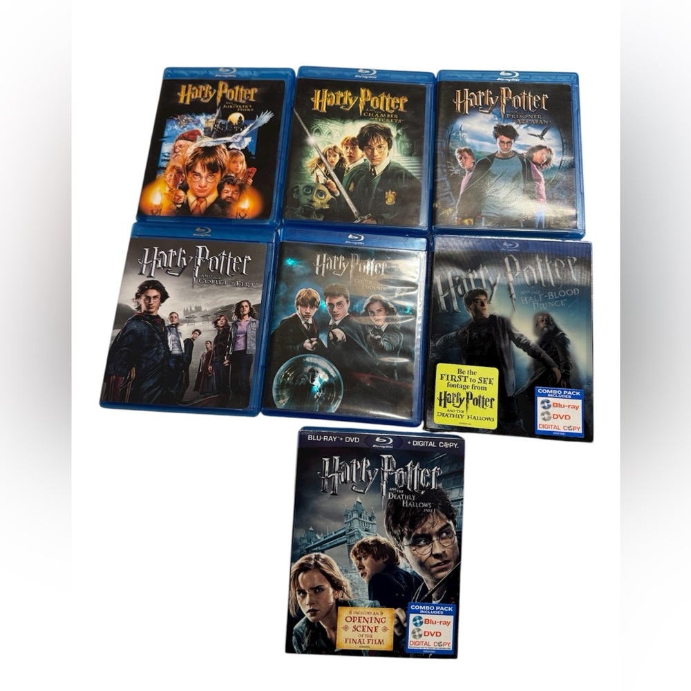 Harry Potter Blu Ray DVD set of 7 movies